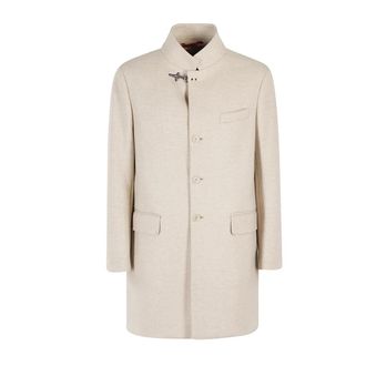 Fay Stijlvolle Winterjas - Heren - Mantel - Beige - L - Jassen