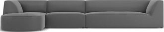 CXL by Christian Lacroix 5-Sitzer Designer Ecksofa Charles mit Eckteil links - Samtbezug