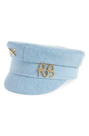 Ruslan Baginskiy Denim Newsboy Cap in Blue at Nordstrom, Size Small