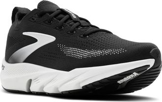 Brooks Glycerin Flex Running Sneaker in Black/White at Nordstrom, Size 10.5