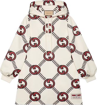 Gucci (WMNS) Gucci Interlocking G technical jersey dress White Red 681269-XJD1H-9118
