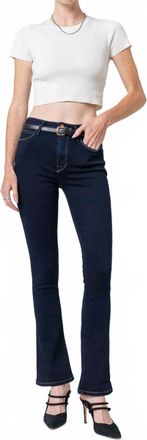 Noend Cora Mid Rise Skinny Boot Jeans In Baikal