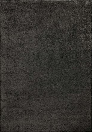 Wecon Home Alfombra lisa de pelo raso antracita de alta densidad 120x170