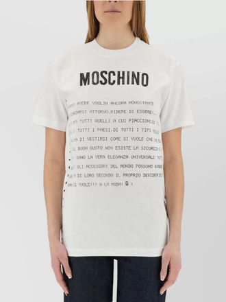 Moschino graphic crew neck t-shirt