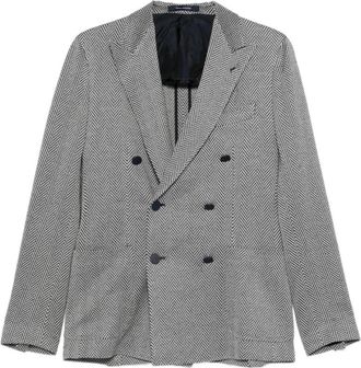 Tagliatore Double-Breasted Blazer - Heren - Blazers - Grijs - M - Jassen