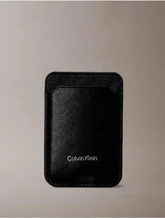 Calvin Klein Womens Phone Card Wallet - Black