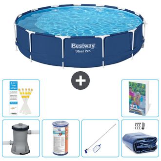 Bestway Piscina Bestway Steel Pro Redonda - 396x84 Cm - 7-piezas S194