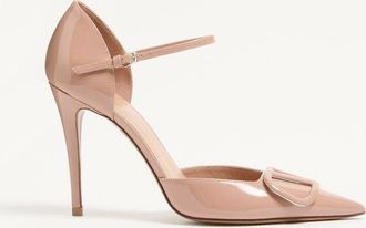 Valentino Garavani VLogo Signature DOrsay Patent Leather Pumps 100Mm Wo