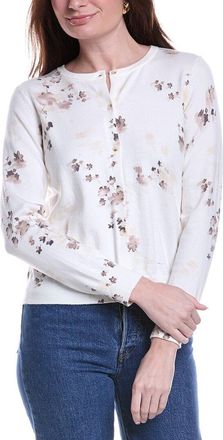 Vince Camuto Delicate Flower Wool-Blend Cardigan