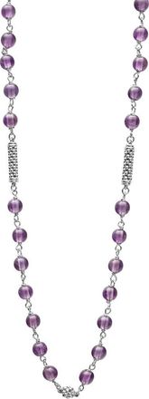 Lagos Caviar Icon Amethyst Bead Necklace in Amathyst at Nordstrom