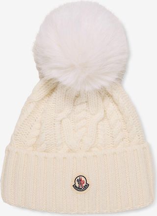 Moncler Strickm&uuml;tze mit besticktem Logo