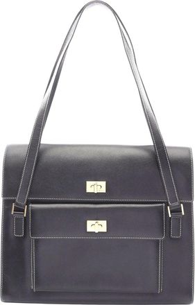 Bally Leather Shoulder Bag Black