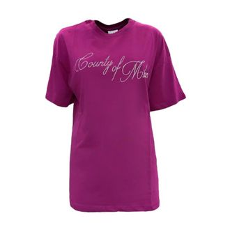 Marcelo Burlon T-Shirts, female, Pink, Size: XL 25Icm30059