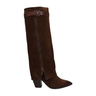 Lina Locchi Schoenen, Dames, Bruin, 41 EU, Su&egrave;de, Heeled Boots Aw 448