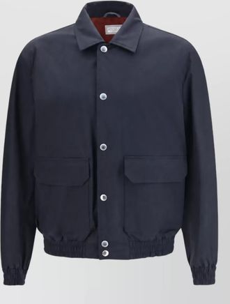 Brunello Cucinelli silk biker jacket