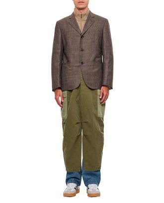 Junya Watanabe Cargo-Style Single Breasted Blazer With Utilitarian Pockets