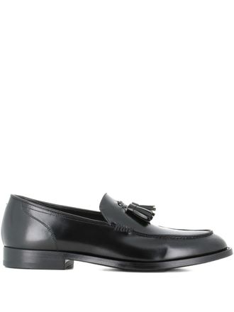 Pantanetti tassel-embellished leather loafers - Black