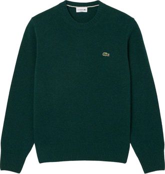 Lacoste Maglione Girocollo In Lana Cardata-Uomo