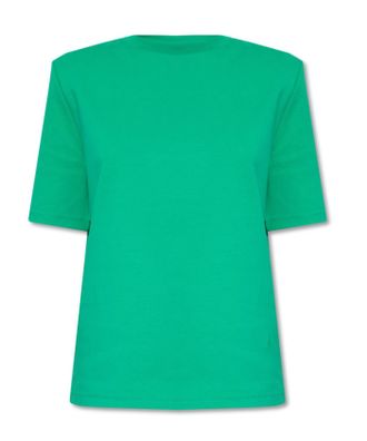 The Attico Green Cotton T-shirt Size S