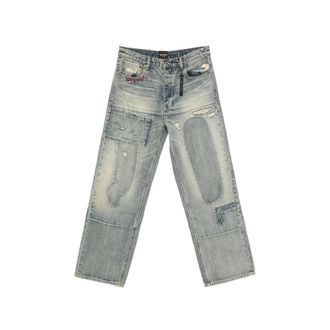 Dagger Mended-patchwork Jeans