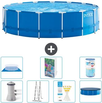 Intex Piscina Con Estructura Redonda - 457x122 Cm - 8-piezas S594