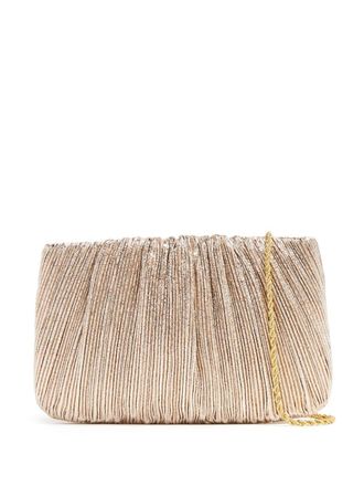 Loeffler Randall Brit pleated clutch bag - Gold