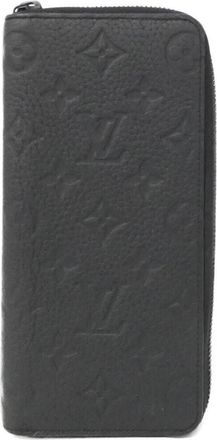 Louis Vuitton Black Leather Long Wallet (Bi-Fold) (Pre-Owned)