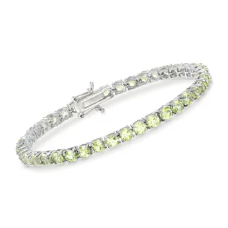 Ross-Simons 16.00- Peridot Tennis Bracelet in Sterling Silver