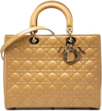 Dior Pre-owned Dior Large Patent Cannage Lady Dior Ladies 16-BO-0132