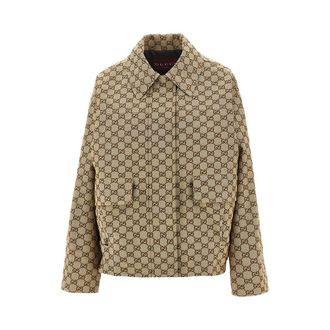 Gucci GG canvas bomber jacket Woman 40