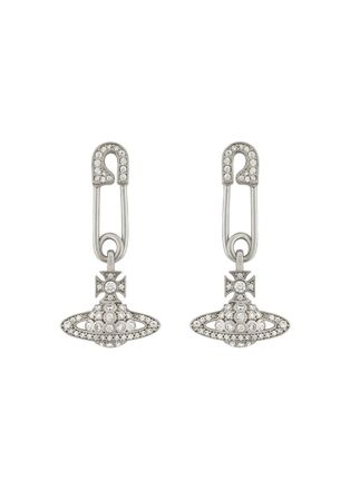 Vivienne Westwood Lucrece Safety pin Drop Earrings - Silver - One Size