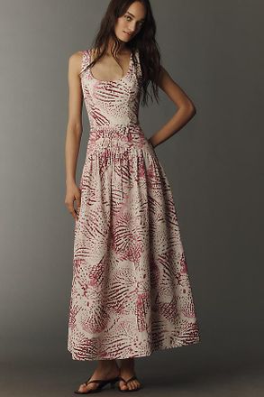 AMUR Salome Sleeveless Drop-Waist Maxi Dress