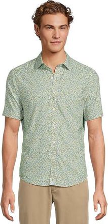 UNTUCKit Performance Short Sleeve Yorke Shirt Mens Clothing Yellow : 2XL Regular Fit, Elastane/Nylon