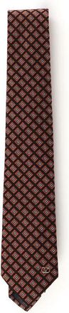 Valentino Garavani Valentie Jacquard Katoenen Stropdas - Heren - Stropdassen - Veelkleurig - ONE Size - Katoen - Accessoires