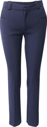 Roland Mouret Roland Mouret Holway Slim Trousers in Navy Blue Polyester