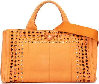 Prada Pre-owned Prada Canvas Canapa Bijoux Satchel 3SUZBOY9BIKMNNAG