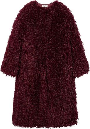 Pence 1979 Cappotto Kylie in pelliccia sintetica stile mongolia - - Coats - Donna - Viola - S