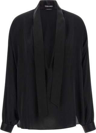 Tom Ford Lavalli&egrave;re nekblouse