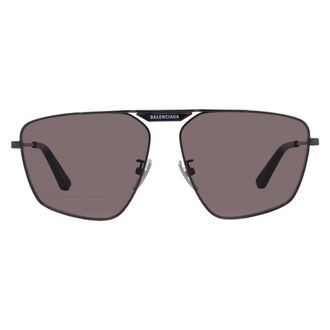 Balenciaga Grey Navigator Mens Sunglasses BB0246SA 001 61