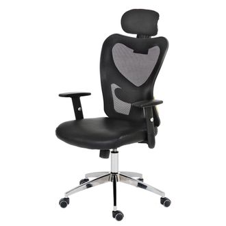 Hhg Hhg - Silla De Oficina Profesional Atlanta, Silla Giratoria Ejecutiva Silla De Escritorio, Imitaci&oacute;n De Cuero, Gris