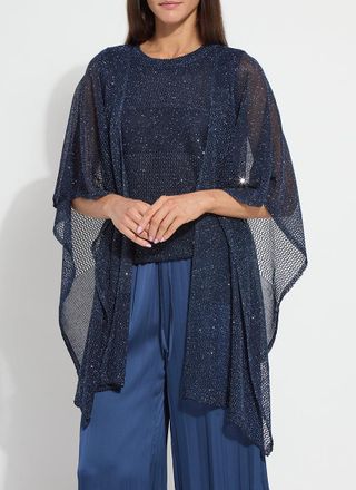 Lyss&eacute; Riva Mesh Sequin Shrug - Capri Blue Sequins