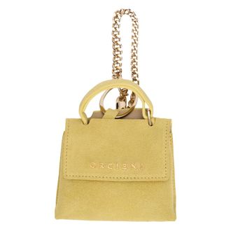 Orciani Sveva Mini - Dames - Sleutelhangers & Tashangers - Geel - ONE Size - Leer - Accessoires