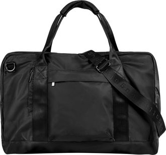 Bugatti Reisetasche BUGATTI ELIA, Damen, Gr. B/H/T: 55cm x 33cm x 20cm onesize, schwarz, Kunstfaser, leicht gl&auml;nzend, unifarben, Taschen Reisetasche