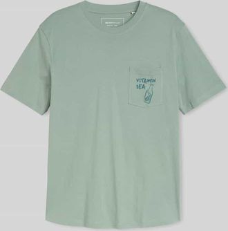 Tom Tailor Denim Regular Fit T-Shirt aus reiner Baumwolle in Hellgruen, Gr&ouml;&szlig;e XXL