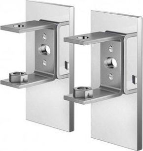 Zack LINEA Wandhouder - voor lijmbevestiging - 2 stuks - hoogglans RVS