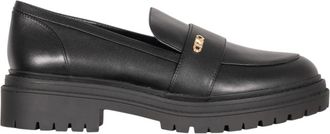 Michael Kors Zwarte Vachetta Lug Loafer - Dames - Loafers - Zwart - 41 EU - Leer - Schoenen