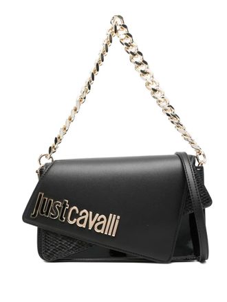Just Cavalli Borsa a spalla con logo - Nero