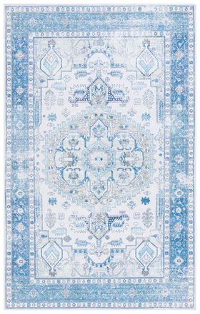 Safavieh Alfombra poli&eacute;ster beige/blu 183 x 274 cm