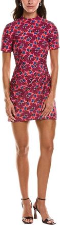 Saloni Saloni Draped Textured Waffle Mini Dress