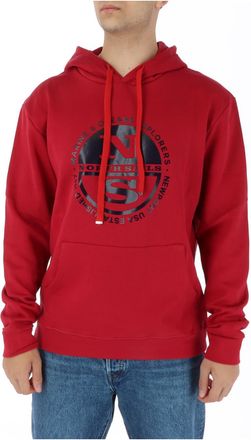 North Sails Logo Hoodie Rood